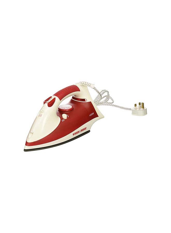 BLACK+DECKER - Power Steam Iron With Non-Stick Soleplate And Spray Function 320.0 ml 1450.0 W X750R-B5 Red/White - Image 1