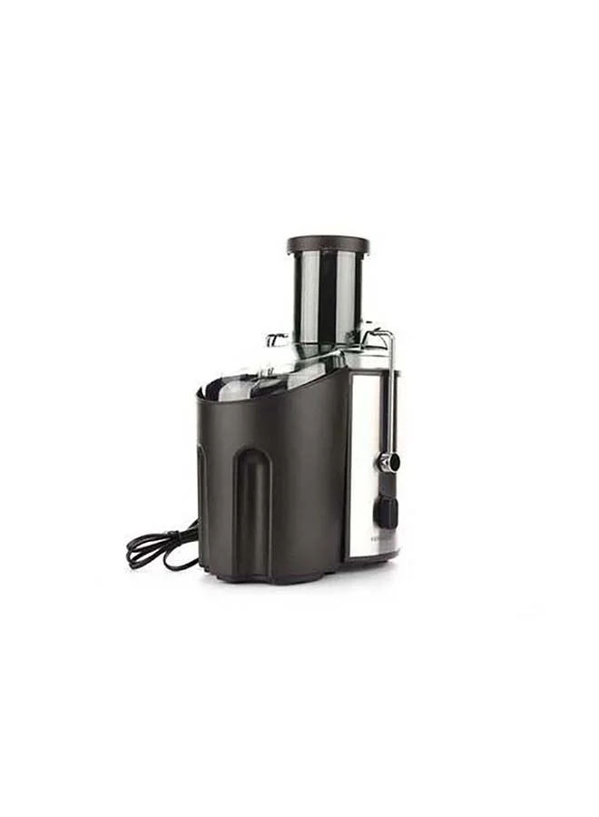 KENWOOD Juicer, 75mm Feeding Tube, 2 Speeds, Juice Container, 2L Pulp Container, Anti Drip, Safety Lock, 2 L 800 W OWJEM02.A0BK Black/Silver