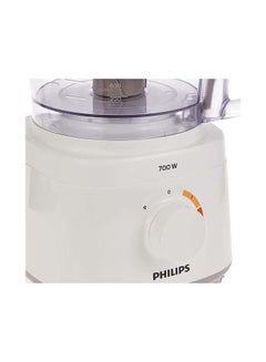 Philips Daily Collection Compact Food Processor 1.5 L 700.0 W HR7320/01 White/Clear/Orange  - Image 5