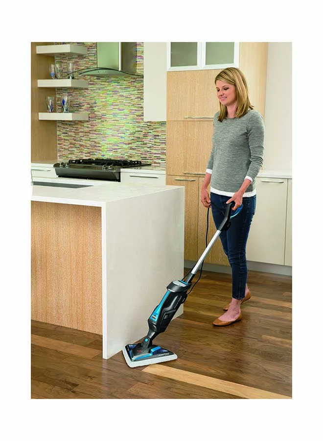 Bissell Steam Mop PowerFresh Lift Off: Versatile 2-in-1 Steam Cleaner for Sealed Hard Surfaces and Above-Floor Cleaning, Quick Heating for Efficient Operation, Effective Cleaning and Sanitization, Detachable Steam Pod for Added Convenience, Multiple Cleaning Attachments Included, Ideal for Hard Floors and Above-Floor Surfaces 1600 W 1897E Titanium/Bossanova Blue