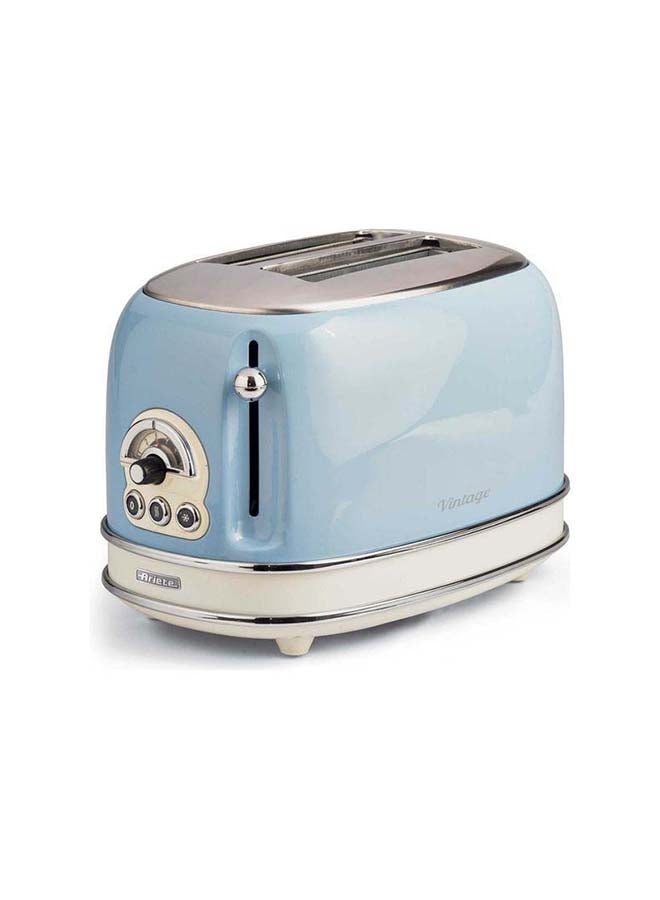 أريتي ماكينة تحميص خبز كلاسيكية تتسع لشريحتين 810.0 W 155 أزرق / فضي - Image 4