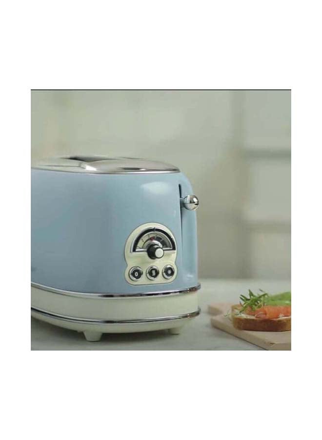 أريتي ماكينة تحميص خبز كلاسيكية تتسع لشريحتين 810.0 W 155 أزرق / فضي - Image 5