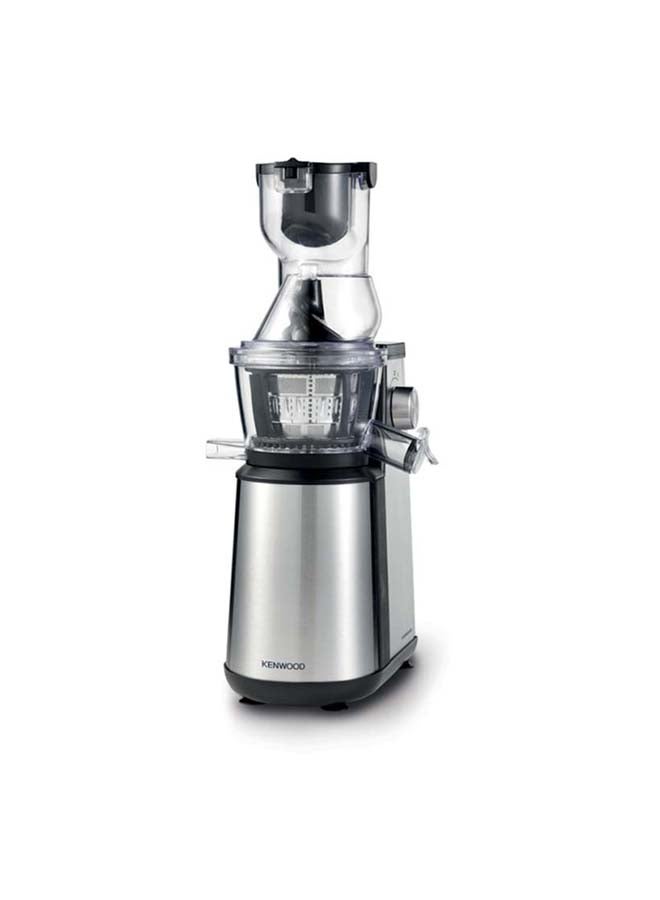 KENWOOD - Slow Juicer – 75mm Wide Feed Tube for Whole Fruits, 1L Juice & Pulp Containers, Easy Clean, Maximum Nutrient Extraction 0.8 L 400 W JMM70.000BK Silver - Image 1