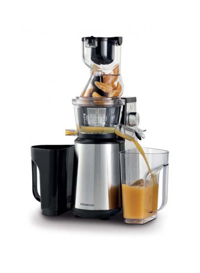 KENWOOD - Slow Juicer – 75mm Wide Feed Tube for Whole Fruits, 1L Juice & Pulp Containers, Easy Clean, Maximum Nutrient Extraction 0.8 L 400 W JMM70.000BK Silver - Image 1