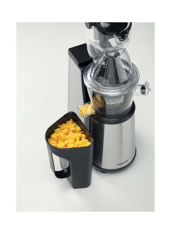 KENWOOD - Slow Juicer – 75mm Wide Feed Tube for Whole Fruits, 1L Juice & Pulp Containers, Easy Clean, Maximum Nutrient Extraction 0.8 L 400 W JMM70.000BK Silver - Image 1