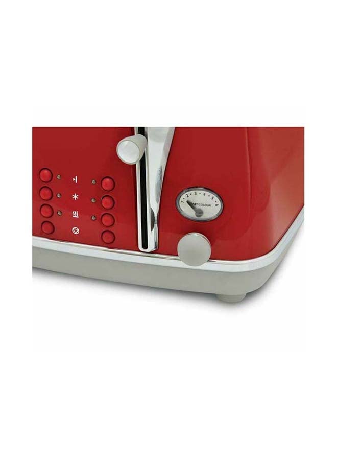De'Longhi - Icona Capitals 4-Slice Toaster 1800 W CTOC4003.R Red - Image 1