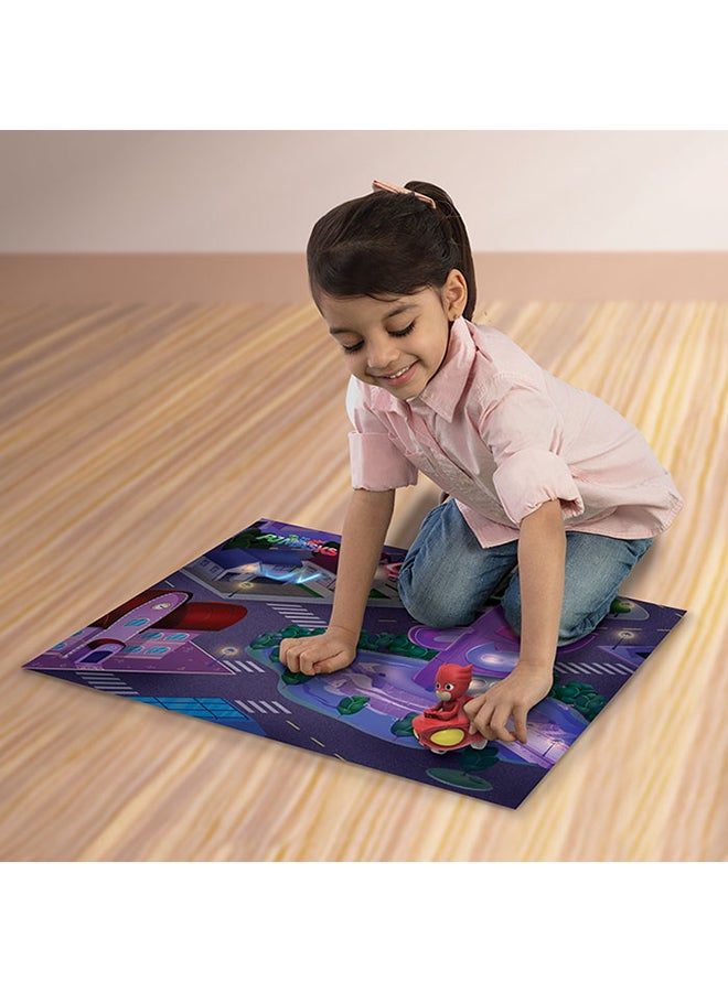 PJMASKS - Kids Felt Megamat With Vehicle 31.5x27.5inch - Image 1