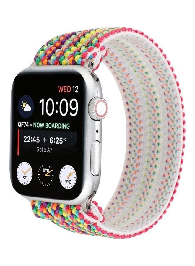 HuHa Replacement Watchband  For Apple Watch Series 7 45mm/6 & SE & 5 & 4 44mm/3 & 2 & 1 42mm Multicolour - Image 2