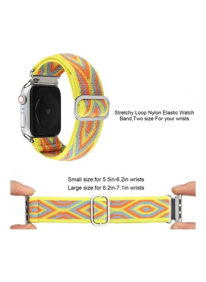 HuHa Replacement Watchband  For Apple Watch Series 7 41mm/6 & SE & 5 & 4 40mm/3 & 2 & 1 38mm Multicolour - Image 4