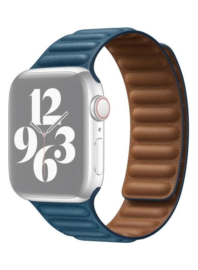HuHa - Replacement Strap Watchband For Apple Watch Series 7 41mm/6 & SE & 5 & 4 40mm/3 & 2 & 1 38mm Aqua Blue - Image 1