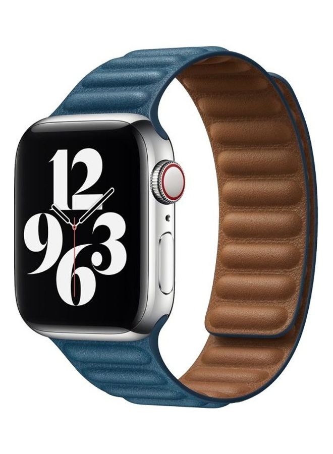 HuHa - Replacement Strap Watchband For Apple Watch Series 7 41mm/6 & SE & 5 & 4 40mm/3 & 2 & 1 38mm Aqua Blue - Image 1