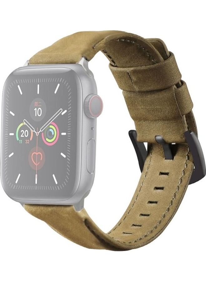HuHa Replacement Watchband For Apple Watch 5 & 4 40mm/3 & 2 & 1 38mm Army Green - Image 1