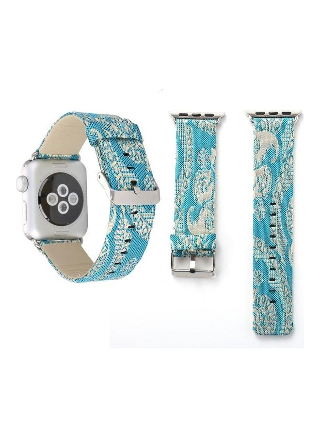 HuHa Retro Watch Band for Apple Watch Series 3 & 2 & 1 38mm Azure - Image 1