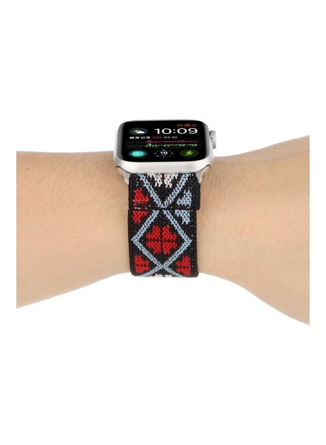 HuHa Replacement Watchband For Apple Watch Series 7 45mm/6 & SE & 5 & 4 44mm/3 & 2 & 1 42mm Multicolour - Image 4