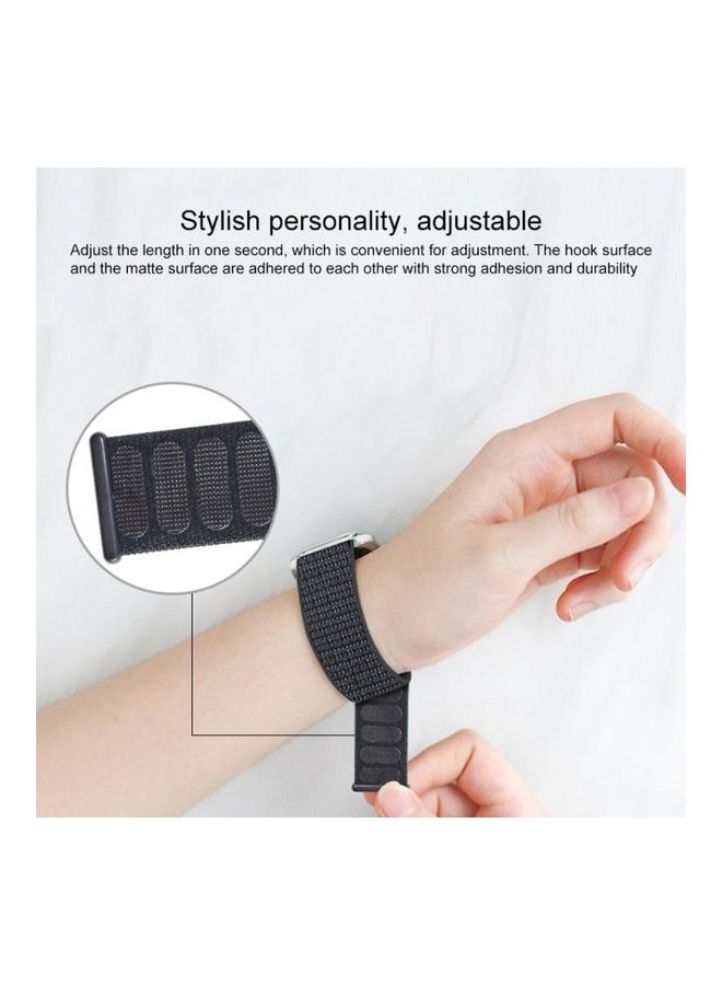 HuHa Watchband For Apple Watch Series 7 41mm/6 & SE & 5 & 4 40mm/3 & 2 & 1 38mm Black - Image 4