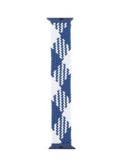 Replacement Watchbands For Apple Watch Series 7 41mm/6 & SE & 5 & 4 40mm/3 & 2 & 1 38mm Checkered Blue White