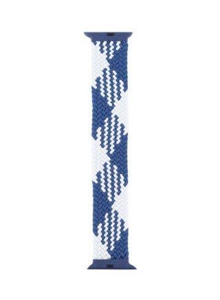 Replacement Watchbands For Apple Watch Series 7 41mm/6 & SE & 5 & 4 40mm/3 & 2 & 1 38mm Checkered Blue White - v1634540140/N51417607A_1