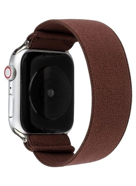 Replacement Strap Watchband For Apple Watch Series 7 45mm/6 & SE & 5 & 4 44mm/3 & 2 & 1 42mm Coffee