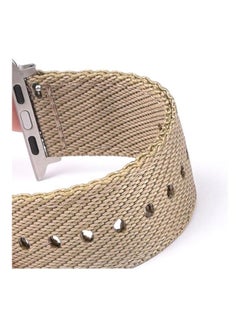 HuHa Replacement Strap Watchband For Apple Watch Series 7 45mm/6 & SE & 5 & 4 44mm/3 & 2 & 1 42mm Blue/Beige  - Image 5