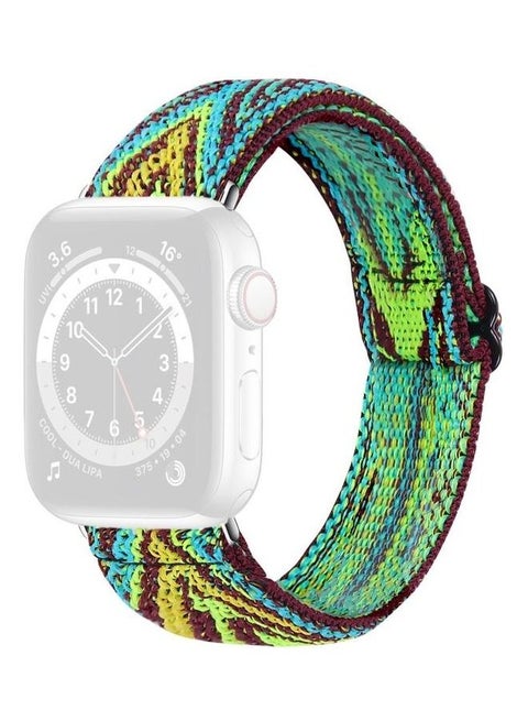 Elastic Watch Strap For Apple Watch Series 7 41mm/6 & SE & 5 & 4 40mm/3 & 2 & 1 38mm Multicolour