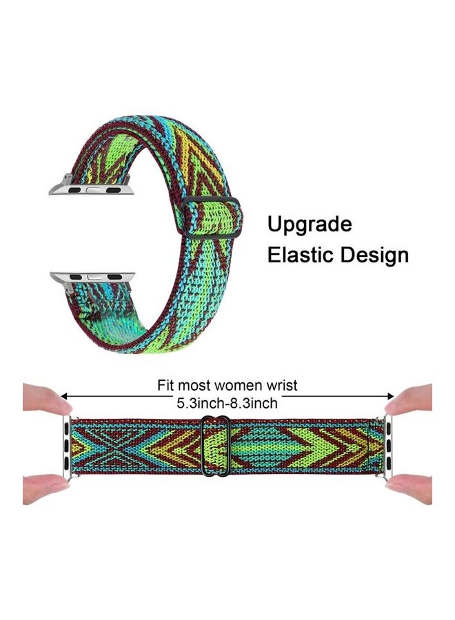 Elastic Watch Strap For Apple Watch Series 7 41mm/6 & SE & 5 & 4 40mm/3 & 2 & 1 38mm Multicolour