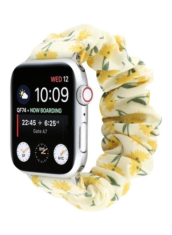 HuHa Fabric Hair Ring Replacement Watchband For Apple Watch Series 7 45mm/6 & SE & 5 & 4 44mm/3 & 2 & 1 42mm Multicolour - Image 2