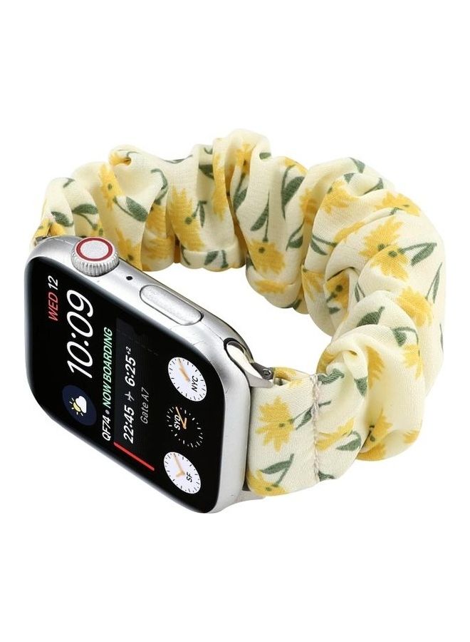 HuHa Fabric Hair Ring Replacement Watchband For Apple Watch Series 7 45mm/6 & SE & 5 & 4 44mm/3 & 2 & 1 42mm Multicolour - Image 4