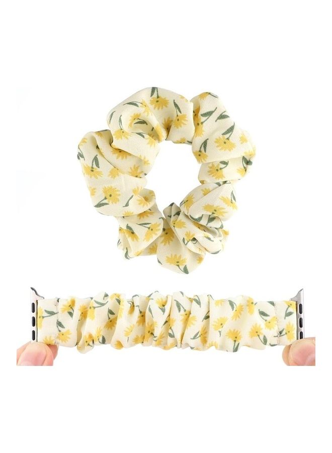 HuHa Fabric Hair Ring Replacement Watchband For Apple Watch Series 7 45mm/6 & SE & 5 & 4 44mm/3 & 2 & 1 42mm Multicolour - Image 5