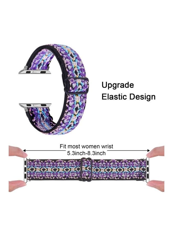 HuHa Elastic Watch Strap For Apple Watch Series 7 41mm/6 & SE & 5 & 4 40mm/3 & 2 & 1 38mm Multicolour - Image 3