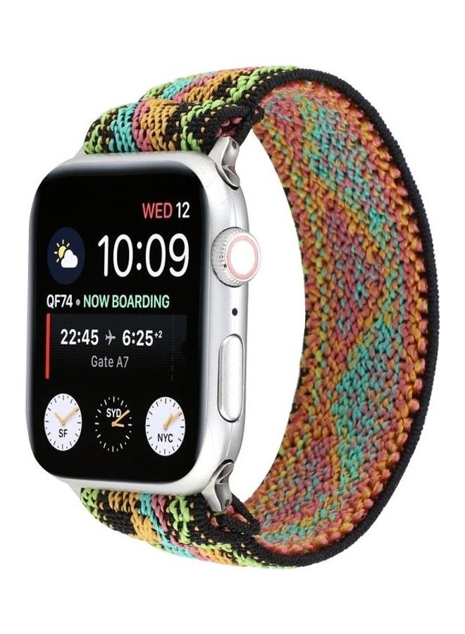 HuHa Replacement Watchband For Apple Watch Series 7 41mm/6 & SE & 5 & 4 40mm/3 & 2 & 1 38mm Multicolour  - Image 2