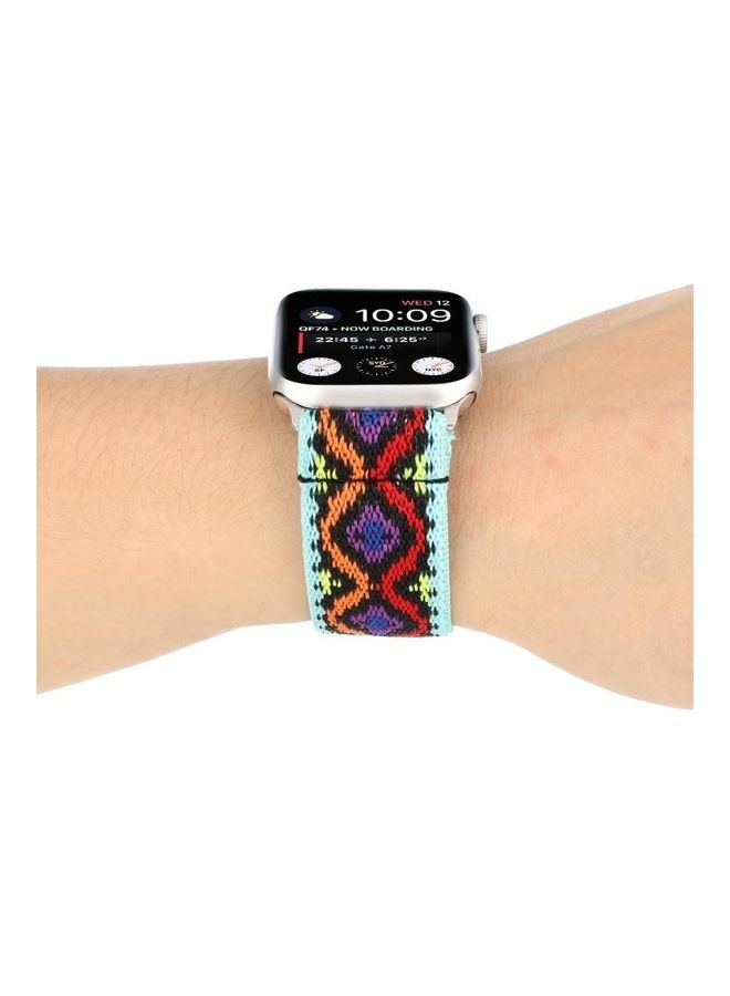 HuHa Replacement Strap Watchband For Apple Watch Series 7 45mm/6 & SE & 5 & 4 44mm/3 & 2 & 1 42mm Multicolour - Image 4
