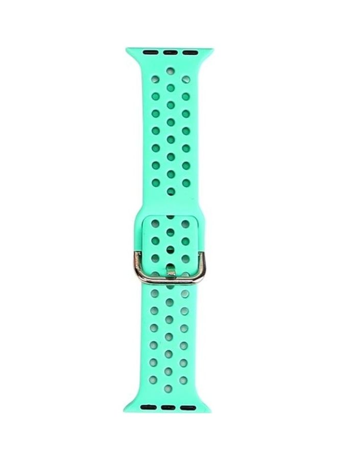 HuHa Replacement Watchband For Apple Watch Series 7/6/5/4/3/2/1/SE 38/40/41mm Ice Blue - Image 1
