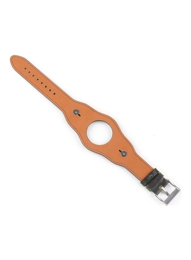 HuHa - Watchband For Apple Watch Series 7 6 & SE & 5 & 4 3 & 2 & 1 Discolored Oil Wax Green - Image 1