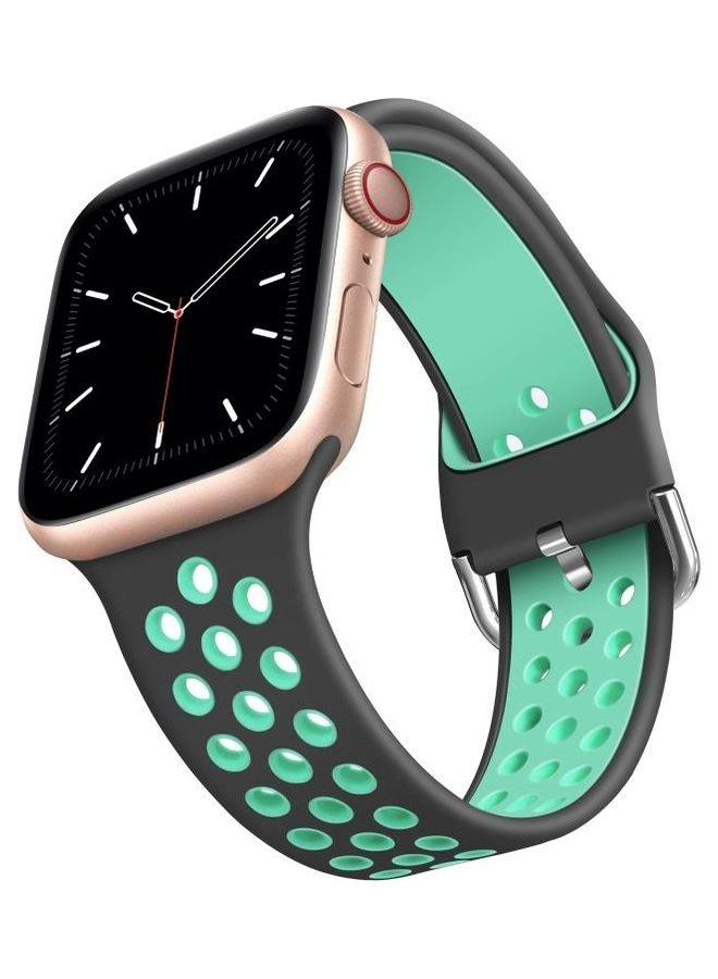 HuHa Replacement Watchband For Apple Watch Series 7/6/5/4/3/2/1/SE 38/40/41mm Grey - Image 2