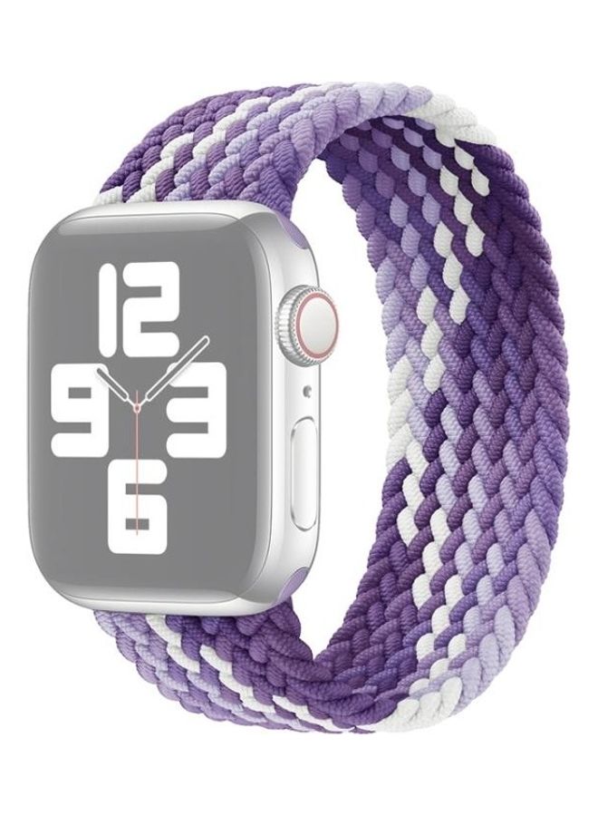HuHa - Ethnic Replacement Watchband for Apple Watch Series 1/2/3/4/5/6/7/SE 38/40/41mm Grape Purple - Image 1