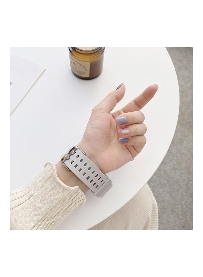 HuHa Ethnic Replacement Watchband for Apple Watch Series 1/2/3/4/5/6/7/SE 38/40/41mm Grey - Image 4