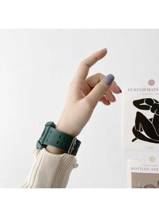 HuHa Ethnic Replacement Watchband for Apple Watch Series 1/2/3/4/5/6/7/SE 38/40/41mm Grey - Image 5