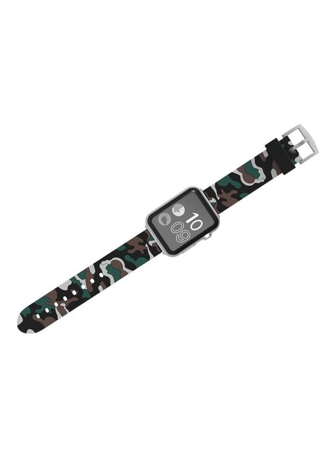 HuHa - Ethnic Replacement Watchband For Apple Watch 1/2/3 38mm White - Image 1