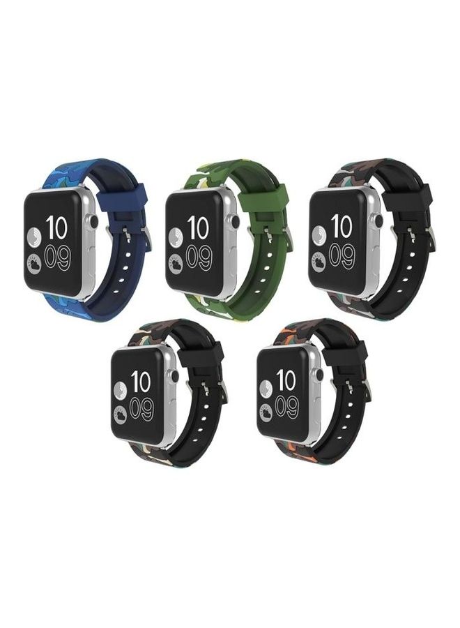 HuHa - Ethnic Replacement Watchband For Apple Watch 1/2/3 38mm White - Image 1
