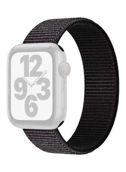 Replacement Watchband For Apple Watch Series 7 45mm/6 & SE & 5 & 4 44mm/3 & 2 & 1 42mm Black