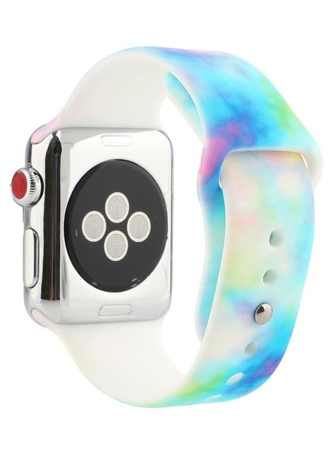 HuHa Replacement Watchband For Apple Watch Series 7 45mm/6 & SE & 5 & 4 44mm/3 & 2 & 1 42mm Multicolour - Image 3