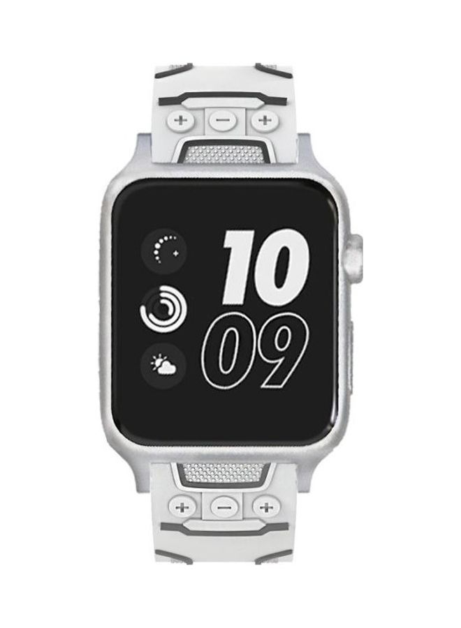 HuHa Ethnic Replacement Watchband For Apple Watch 1/2/3 42mm White - Image 3