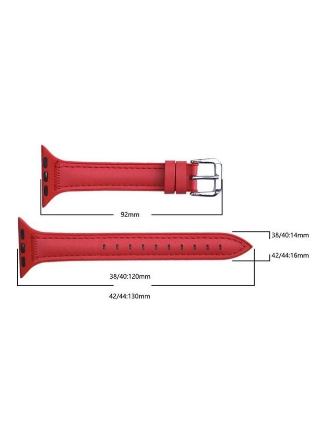 HuHa Replacement Watchband For Apple Watch Series 7 45mm/6 & SE & 5 & 4 44mm/3 & 2 & 1 42mm Brown - Image 5