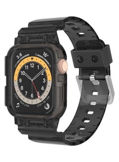 HuHa Ethnic Replacement Watchband for Apple Watch Series 1/2/3/4/5/6/7/SE 42/44/45mm Transparent Black  - Image 2