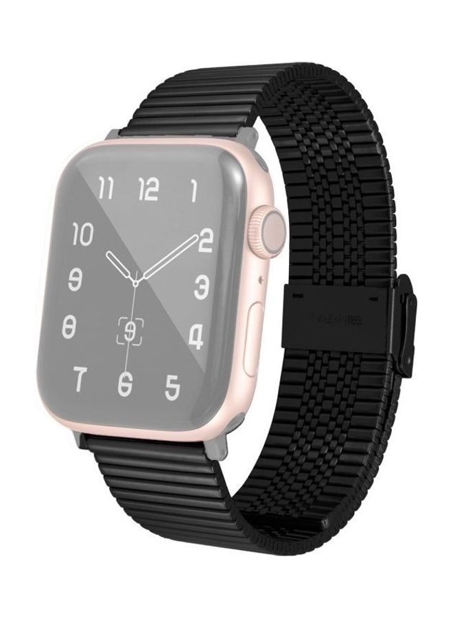 HuHa Multi-baht Steel Replacement Watchband For Apple Watch Series 7 Black - Image 1