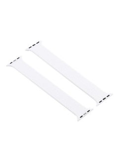 HuHa Ethnic Replacement Watchband for Apple Watch Series 1/2/3/4/5/6/7/SE 42/44/45mm White  - Image 2