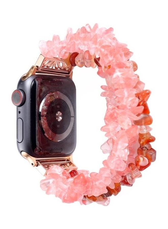 HuHa Ethnic Replacement Watchband For Apple Watch 1/2/3/4/5 42/44mm Watermelon Red  - Image 1