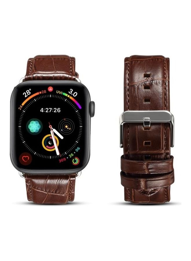 HuHa Watchband For Apple Watch Series 7 6 & SE & 5 & 4 3 & 2 & 1 Coffee - Image 1