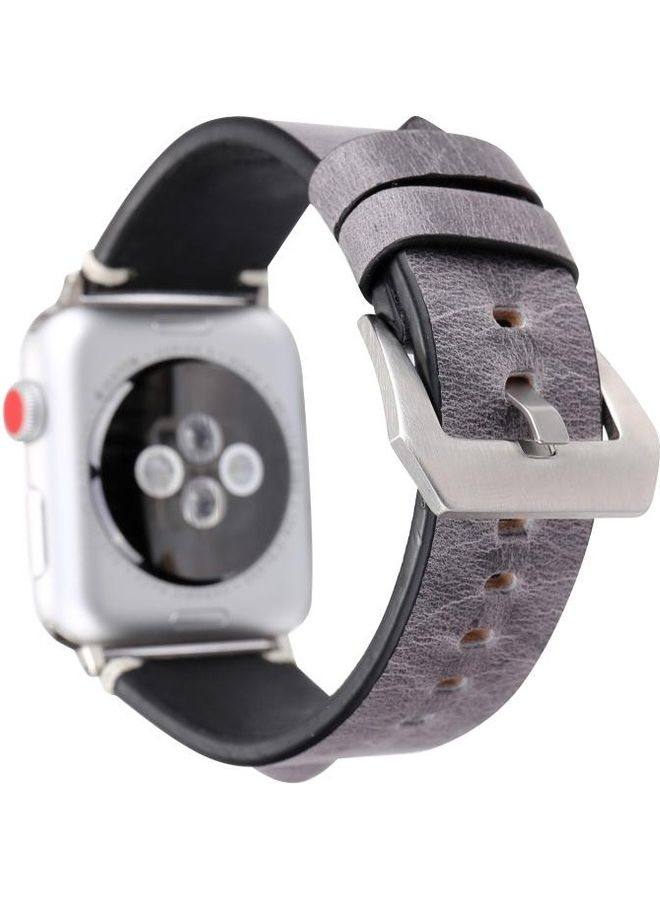 HuHa Replacement Watchband For Apple Watch Series 7/6/5/4/3/2/1/SE 42/44/45mm Grey - Image 2