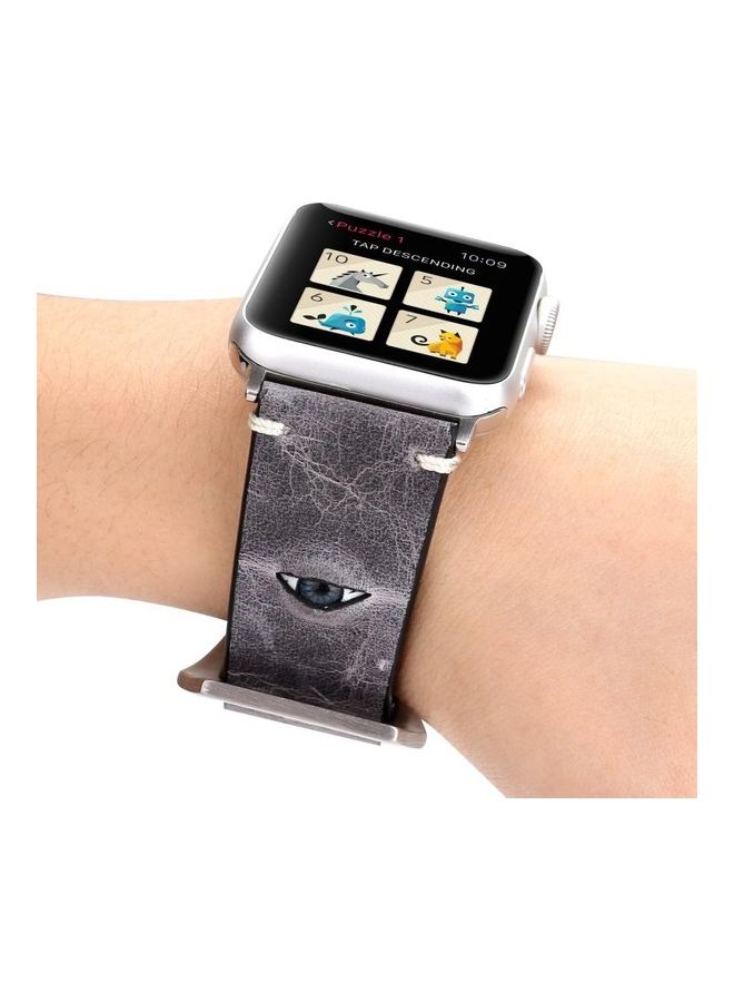 HuHa Replacement Watchband For Apple Watch Series 7/6/5/4/3/2/1/SE 42/44/45mm Grey - Image 5